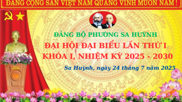[TRAILER] CHÀO MỪNG ĐẠI HỘI ĐẠI BIỂU LẦN THỨ I – ĐẢNG BỘ PHƯỜNG SA HUỲNH, NHIỆM KỲ 2025–2030
