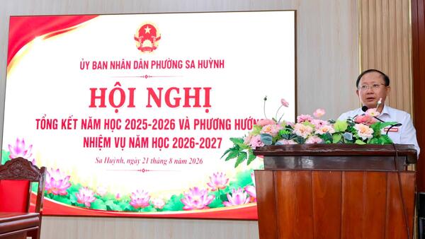 PHƯỜNG SA HUỲNH TRIỂN KHAI NHIỆM VỤ NĂM HỌC 2026 – 2027